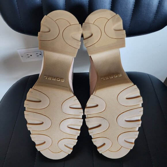 NWOB Sorel Brex Waterproof Rubber Sole Block Heel Front Zip Closure Chelsea Boot - Picture 9 of 12